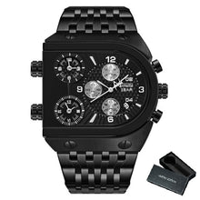 Load image into Gallery viewer, Men Quartz Top Brand Luxury Time Zone Stainless Steel Watch