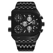 Load image into Gallery viewer, Men Quartz Top Brand Luxury Time Zone Stainless Steel Watch