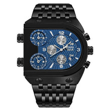 Load image into Gallery viewer, Men Quartz Top Brand Luxury Time Zone Stainless Steel Watch