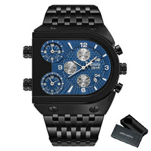 Load image into Gallery viewer, Men Quartz Top Brand Luxury Time Zone Stainless Steel Watch