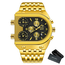 Load image into Gallery viewer, Men Quartz Top Brand Luxury Time Zone Stainless Steel Watch