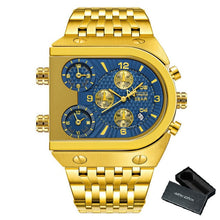 Load image into Gallery viewer, Men Quartz Top Brand Luxury Time Zone Stainless Steel Watch