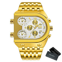 Load image into Gallery viewer, Men Quartz Top Brand Luxury Time Zone Stainless Steel Watch