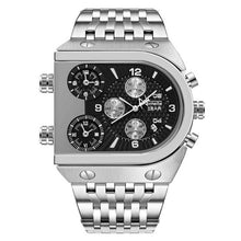 Load image into Gallery viewer, Men Quartz Top Brand Luxury Time Zone Stainless Steel Watch