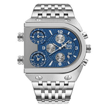 Load image into Gallery viewer, Men Quartz Top Brand Luxury Time Zone Stainless Steel Watch