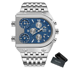 Load image into Gallery viewer, Men Quartz Top Brand Luxury Time Zone Stainless Steel Watch
