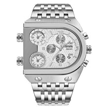 Load image into Gallery viewer, Men Quartz Top Brand Luxury Time Zone Stainless Steel Watch
