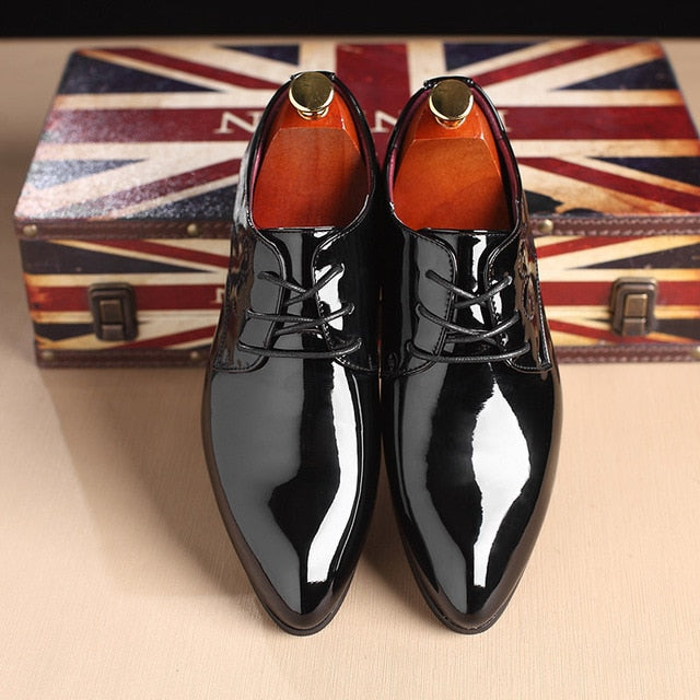 High Quality Brand Men Formal Shoes Men Oxford Leather Dress Shoes Fashion Business Men Shoes Pointed Wedding Shoes