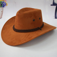 Load image into Gallery viewer, Cowboy Hats for Women with The Fields Sombreros Mujer Invierno Western American Mens Sombrero Vaquero Faux Suede