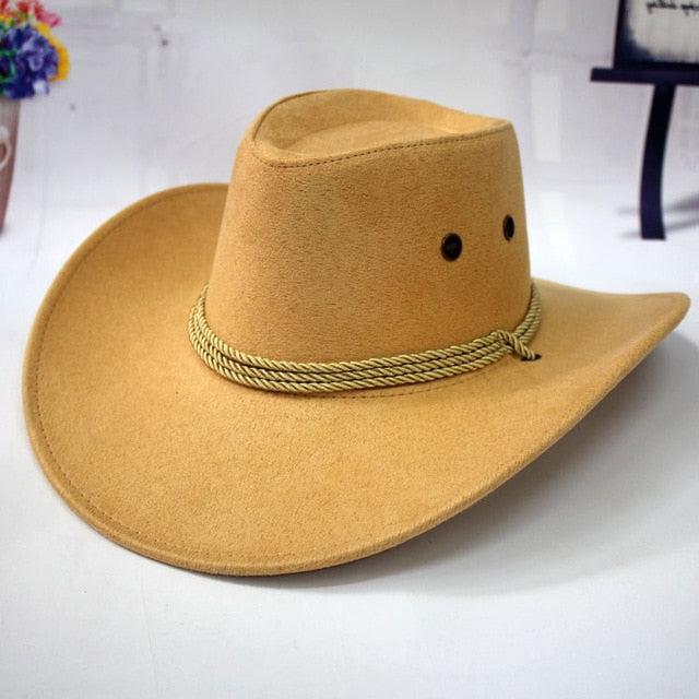 Cowboy Hats for Women with The Fields Sombreros Mujer Invierno Western American Mens Sombrero Vaquero Faux Suede