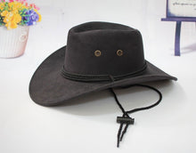 Load image into Gallery viewer, Cowboy Hats for Women with The Fields Sombreros Mujer Invierno Western American Mens Sombrero Vaquero Faux Suede