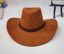 Load image into Gallery viewer, Cowboy Hats for Women with The Fields Sombreros Mujer Invierno Western American Mens Sombrero Vaquero Faux Suede