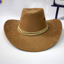 Load image into Gallery viewer, Cowboy Hats for Women with The Fields Sombreros Mujer Invierno Western American Mens Sombrero Vaquero Faux Suede