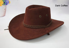 Load image into Gallery viewer, Cowboy Hats for Women with The Fields Sombreros Mujer Invierno Western American Mens Sombrero Vaquero Faux Suede