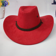 Load image into Gallery viewer, Cowboy Hats for Women with The Fields Sombreros Mujer Invierno Western American Mens Sombrero Vaquero Faux Suede