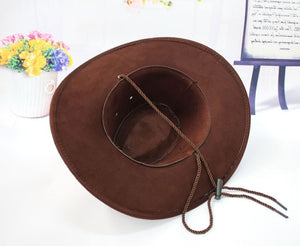 Cowboy Hats for Women with The Fields Sombreros Mujer Invierno Western American Mens Sombrero Vaquero Faux Suede