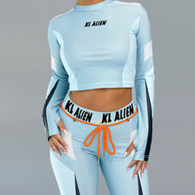 Load image into Gallery viewer, BOOFEENAA Sexy Bodycon Two Piece Set Long Sleeve Crop Top and Sweat Pants Women Clothes Winter Outfits Matching Sets C87-AF36