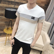 Load image into Gallery viewer, O Neck Casual T-Shirts Summer Solid Color Cotton Slim Fit Men Tees Tops Basic Style Fitness  Men&#39;s Short Sleeve TShirt