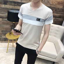 Load image into Gallery viewer, O Neck Casual T-Shirts Summer Solid Color Cotton Slim Fit Men Tees Tops Basic Style Fitness  Men&#39;s Short Sleeve TShirt