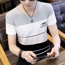 Load image into Gallery viewer, O Neck Casual T-Shirts Summer Solid Color Cotton Slim Fit Men Tees Tops Basic Style Fitness  Men&#39;s Short Sleeve TShirt