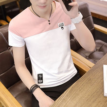 Load image into Gallery viewer, O Neck Casual T-Shirts Summer Solid Color Cotton Slim Fit Men Tees Tops Basic Style Fitness  Men&#39;s Short Sleeve TShirt