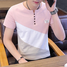 Load image into Gallery viewer, O Neck Casual T-Shirts Summer Solid Color Cotton Slim Fit Men Tees Tops Basic Style Fitness  Men&#39;s Short Sleeve TShirt