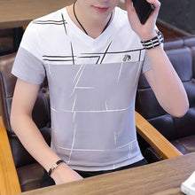 Load image into Gallery viewer, O Neck Casual T-Shirts Summer Solid Color Cotton Slim Fit Men Tees Tops Basic Style Fitness  Men&#39;s Short Sleeve TShirt