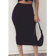 Load image into Gallery viewer, Office Pencil Skirt Stretch Women Bodycon Tube Womens Ladies Plain Plus Size Long Skirts 2019 Autumn Spring Stretchy Maxi Skirt