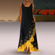 Load image into Gallery viewer, MAXIORILL maxi dress woman богемное платье платье bohemian платье женское summer Sleeveless Print Round Neck beach dress #3
