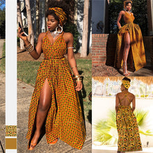 Load image into Gallery viewer, Fashion 2020 African Dresses for Women DIY Bandage Ankara Vestidos Split Robe Africaine Dashiki Print Ladies Clothes Plus Size