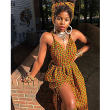 Load image into Gallery viewer, Fashion 2020 African Dresses for Women DIY Bandage Ankara Vestidos Split Robe Africaine Dashiki Print Ladies Clothes Plus Size