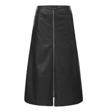 Load image into Gallery viewer, Mermaid Skirts Fashion Women Casual Solid High Waist Work Leather Skirt
