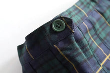 Load image into Gallery viewer, Pink Women Skirt Sexy plaid Pleated Skirts Fashion Mini Skirt Side Button High Waist Casual