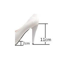 Load image into Gallery viewer, White Flower Pumps New arrival womens wedding shoes Bride High heels platform shoes for woman ladies party dress shoes woman hig