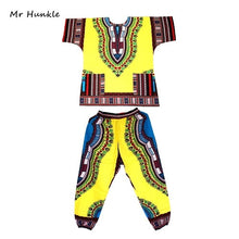 Load image into Gallery viewer, Fashion Design Dashiki Set African Printed Dashiki Dress and Pants for Women and Men