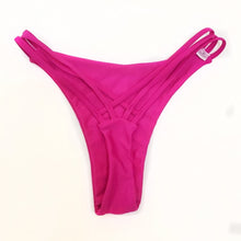 Load image into Gallery viewer, Solid color G-String Brazilian Thongs High Waist Swimsuit