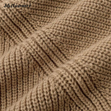 Load image into Gallery viewer, Cape Sleeve Sweaters Women Elegant Ladies  Office Knitwear Turtleneck Oversize Knitted Pullovers