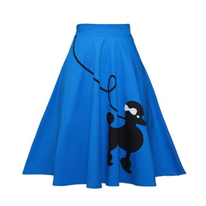 Gorgeous 50's 60's Poodle Rockabilly Retro Swing Skirt Grease Fancy Costume 1950s Girls Plus Size Pinup Skirts