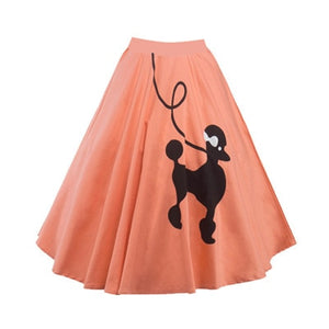 Gorgeous 50's 60's Poodle Rockabilly Retro Swing Skirt Grease Fancy Costume 1950s Girls Plus Size Pinup Skirts