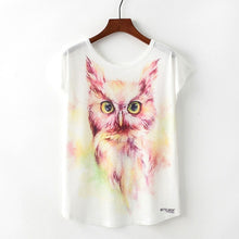 Load image into Gallery viewer, Animal Print Casual O-Neck Loose Short Sleeve T-shirt