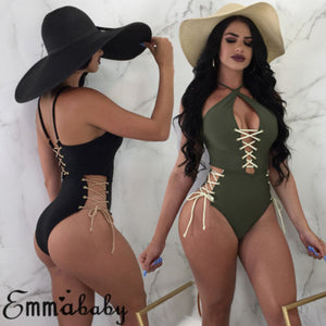 Summer Women Sexy Swimming Costume Padded Monokini Swimsuit Swimwear Push Up Bikini