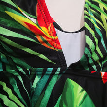 Load image into Gallery viewer, Floral  Print One Piece Beachwear Brazilian Bathing Suit Plus Size Monokini 4XL