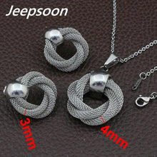 Load image into Gallery viewer, Women Stainless Steel Jewelry Sets Pendants And Earrings