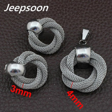 Load image into Gallery viewer, Women Stainless Steel Jewelry Sets Pendants And Earrings