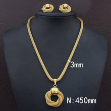 Load image into Gallery viewer, Women Stainless Steel Jewelry Sets Pendants And Earrings