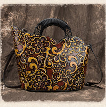 Load image into Gallery viewer, Johnature Retro Luxury Handbags Women Bags Designer 2020 New Genuine Leather Casual Tote Embossing Large Capacity Shoulder Bags