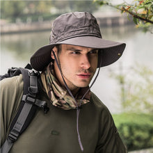 Load image into Gallery viewer, Hat Cap 2018 New Brand Fishing Hunting Brim Safari Summer Men Sun Hat Fisherman Hat