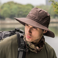 Load image into Gallery viewer, Hat Cap 2018 New Brand Fishing Hunting Brim Safari Summer Men Sun Hat Fisherman Hat