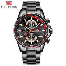 Load image into Gallery viewer, Blue Watch Men Quartz Clock Metal Strap Multi function Calendar Sports Watch