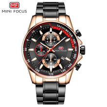Load image into Gallery viewer, Blue Watch Men Quartz Clock Metal Strap Multi function Calendar Sports Watch